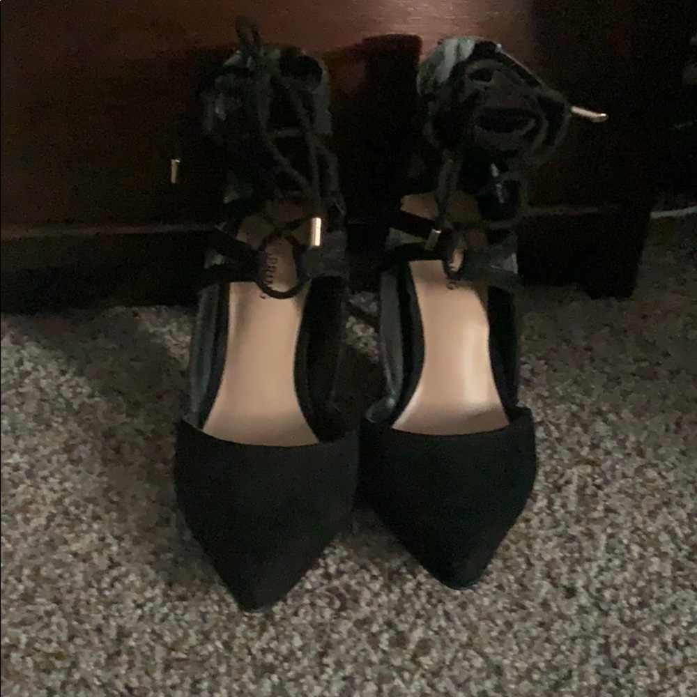 Size 6 black Spring high heels, worn once